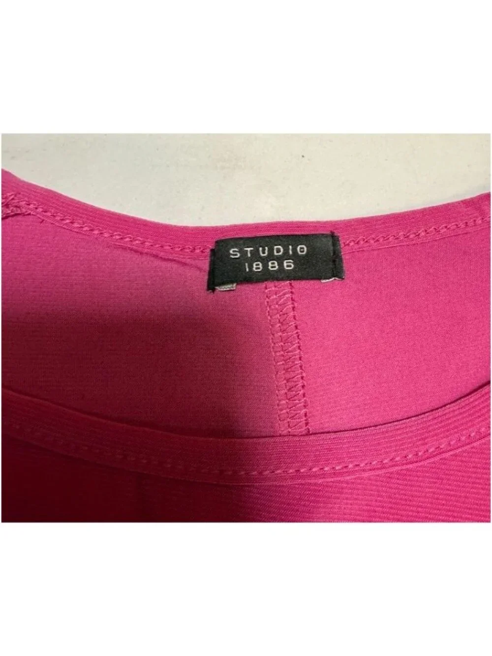 Studio 1886 Womens Short Sleeve Grommet Detail Top Mauve Size Medium - Picture 4 of 9